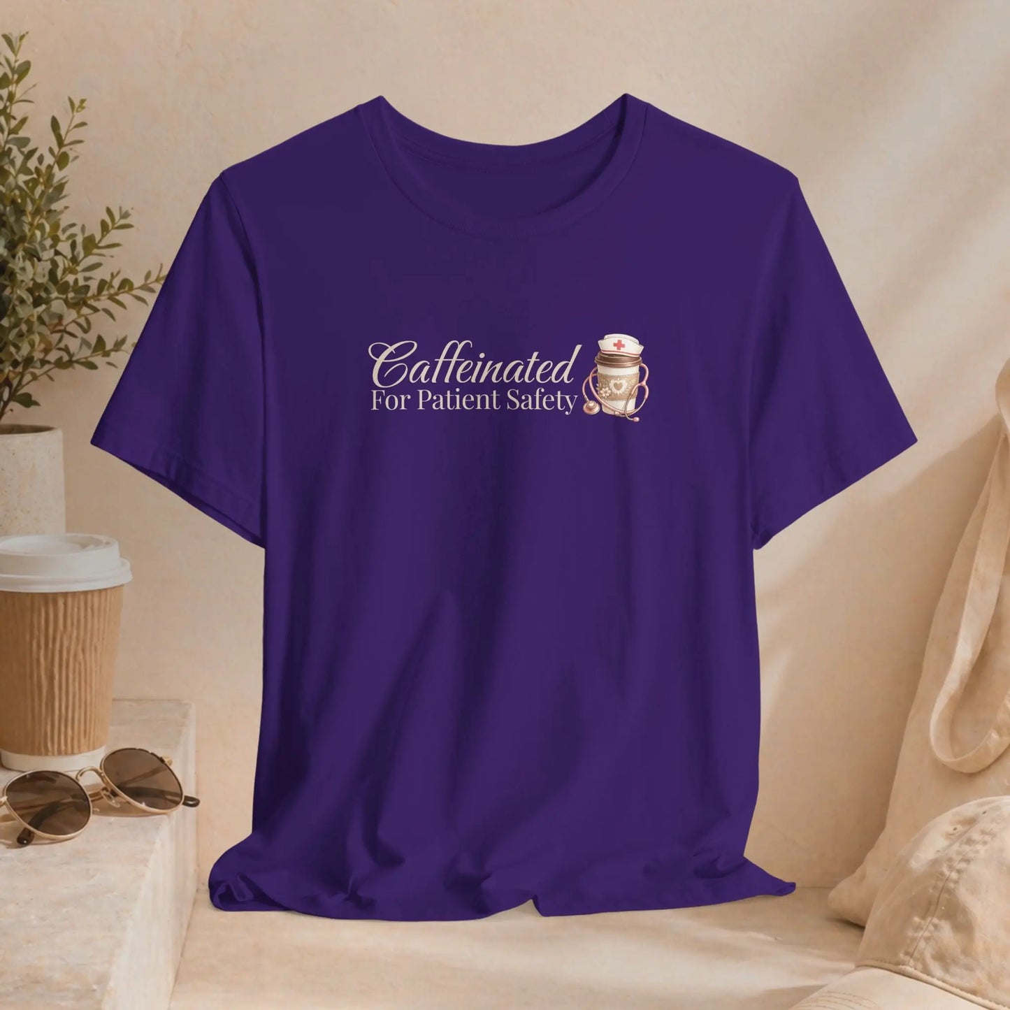 Caffeinated For Patient Safety Tee - Boldly Bitter Company