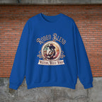 Western Rodeo Blend Sweatshirt, Cozy Unisex Sweater, Vintage Graphic Crewneck, Country Style Apparel, Perfect for Rodeo Events - Boldly Bitter Company