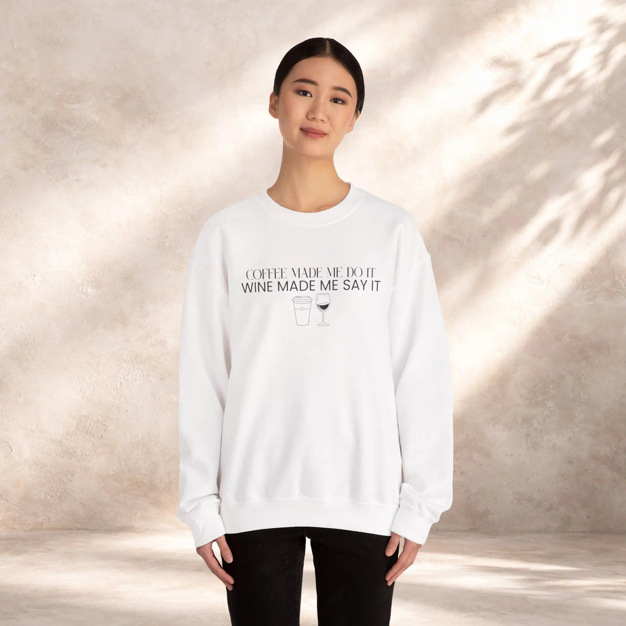 Coffee Made Me Do It Sweatshirt Printify