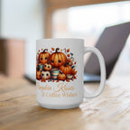 Pumpkin Kisses Ceramic Mug Printify