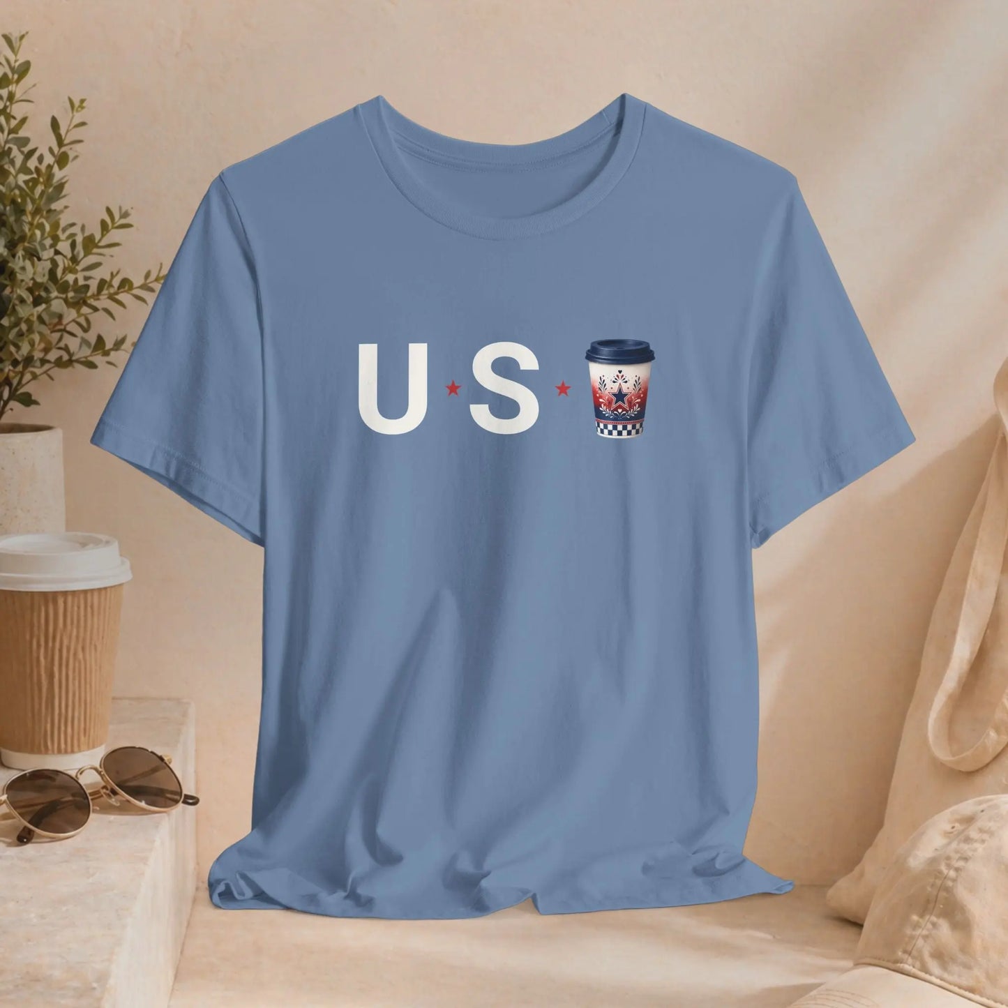 USA Coffee Tee Printify