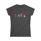 Coffee Love T-Shirt – “LOVE” with Coffee Cup Design Printify