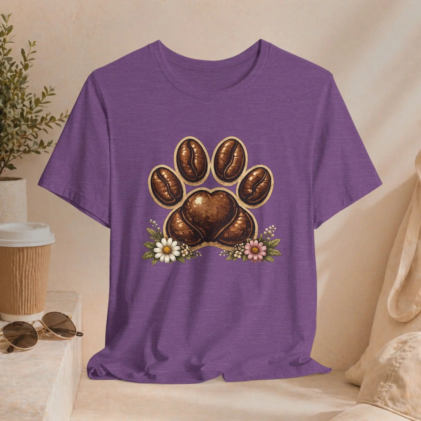 Coffee Paw T-Shirt Printify