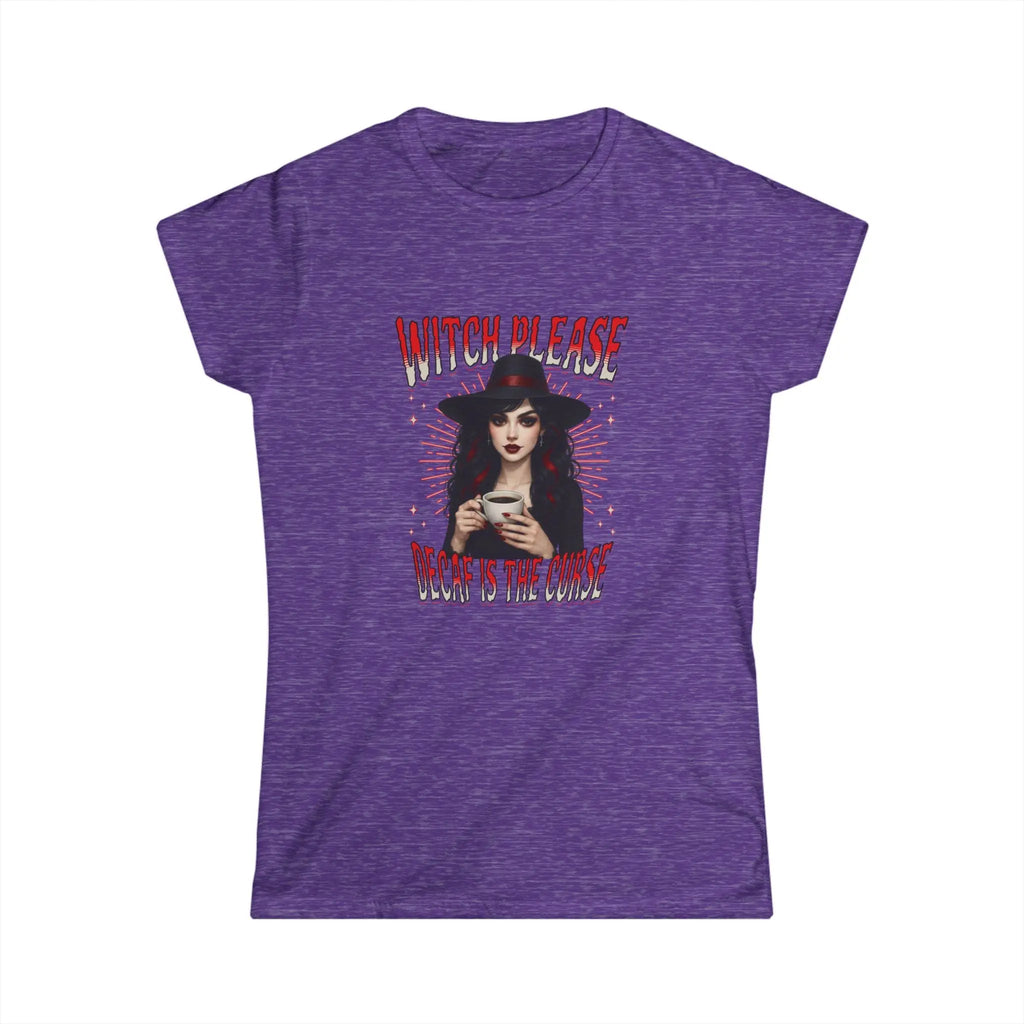 Witch Please T-Shirt – Decaf Is the Real Curse Funny Halloween Tee Printify