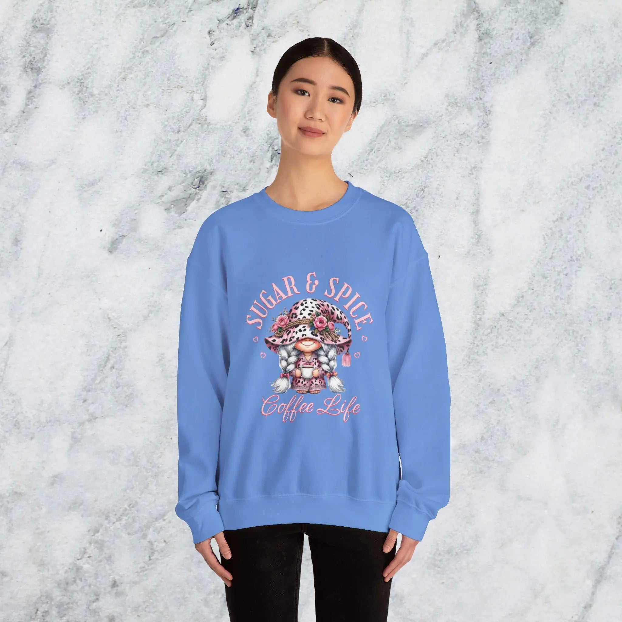 Sugar & Spice Sweatshirt | Cozy and Comfy Gift for Coffee Lovers Printify