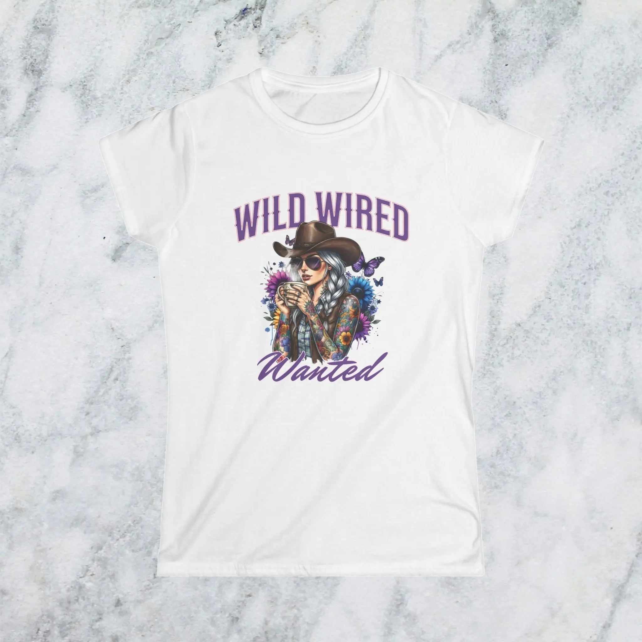 Wild Wired Cowgirl Tee — Boho Cowgirl Graphic Shirt Printify