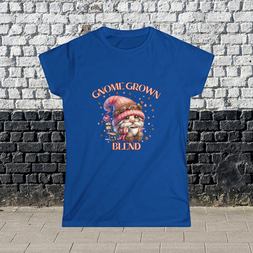 Gnome Grown Blend Women's Tee, Cute Gnome Shirt, Casual Vibes, Gift for Gardeners, Fall Fashion Tee, Thanksgiving Gift Printify