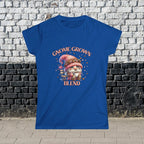 Gnome Grown Blend Women's Tee, Cute Gnome Shirt, Casual Vibes, Gift for Gardeners, Fall Fashion Tee, Thanksgiving Gift Printify