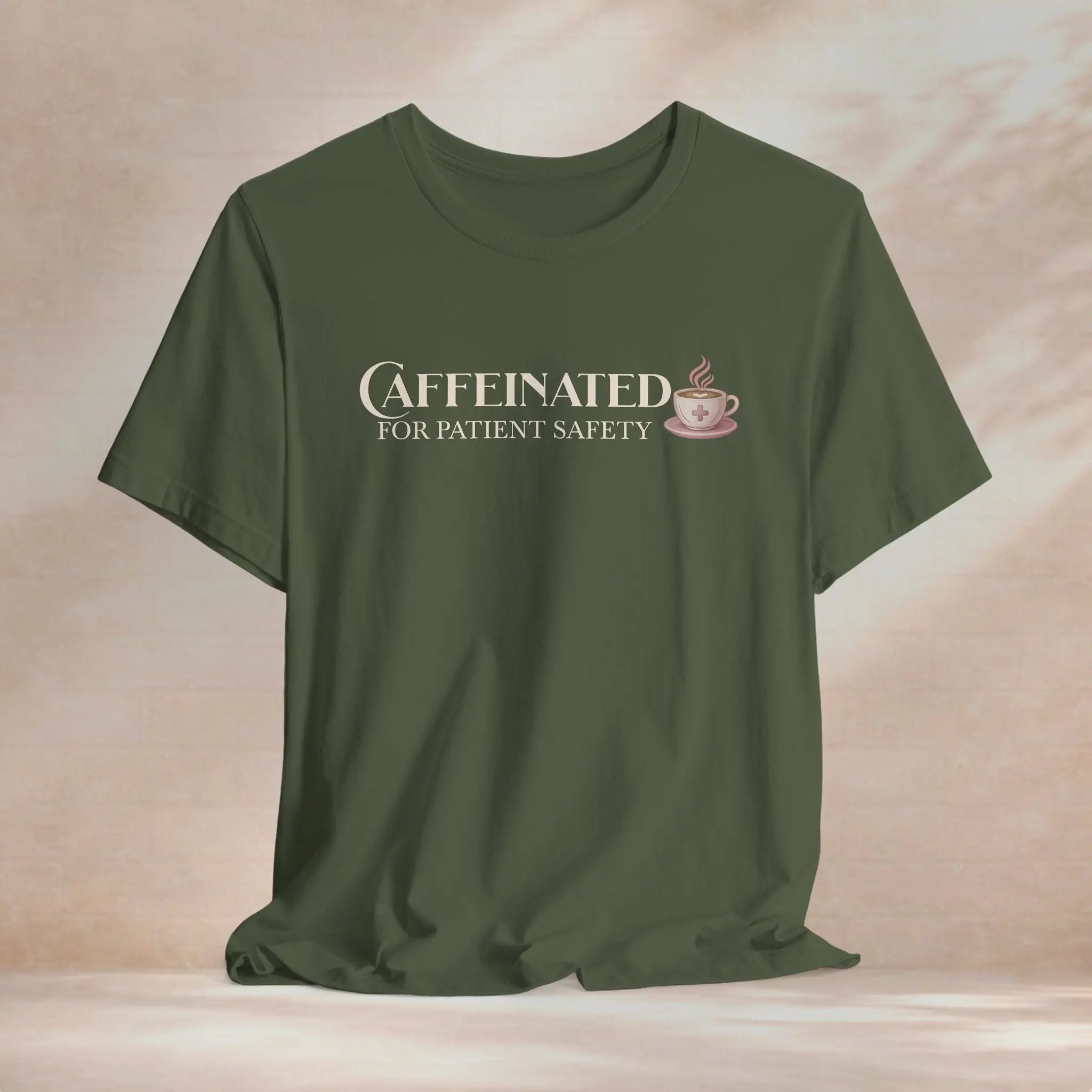Caffeinated for Patient Safety Tee - Boldly Bitter Company
