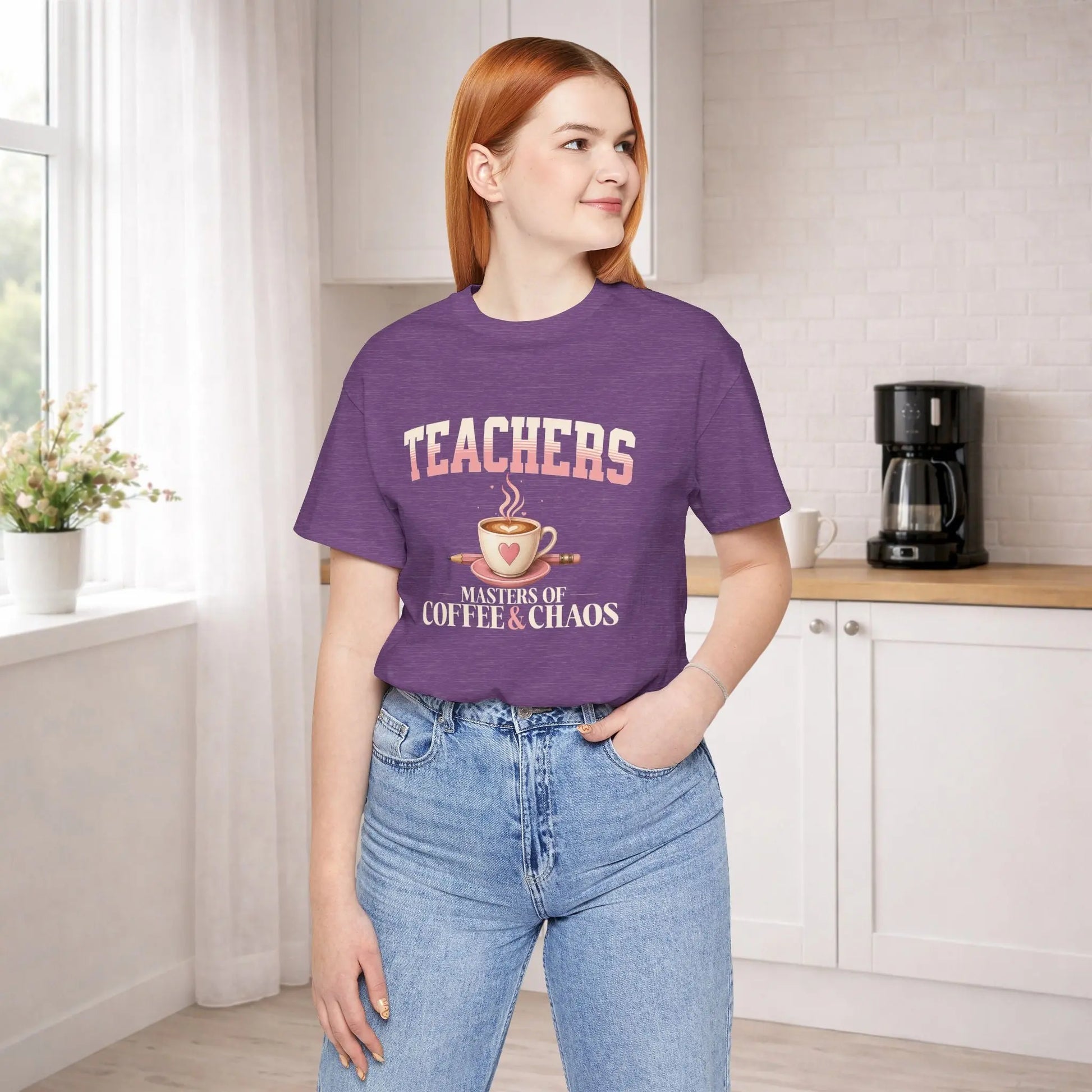 Teachers "Masters of Coffee & Chaos" Tee Printify