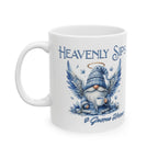 Heavenly Sips Ceramic Mug - 11oz, Inspirational Coffee Cup, Gifts for Tea Lovers, Unique Kitchen Decor, Angelic Design Printify