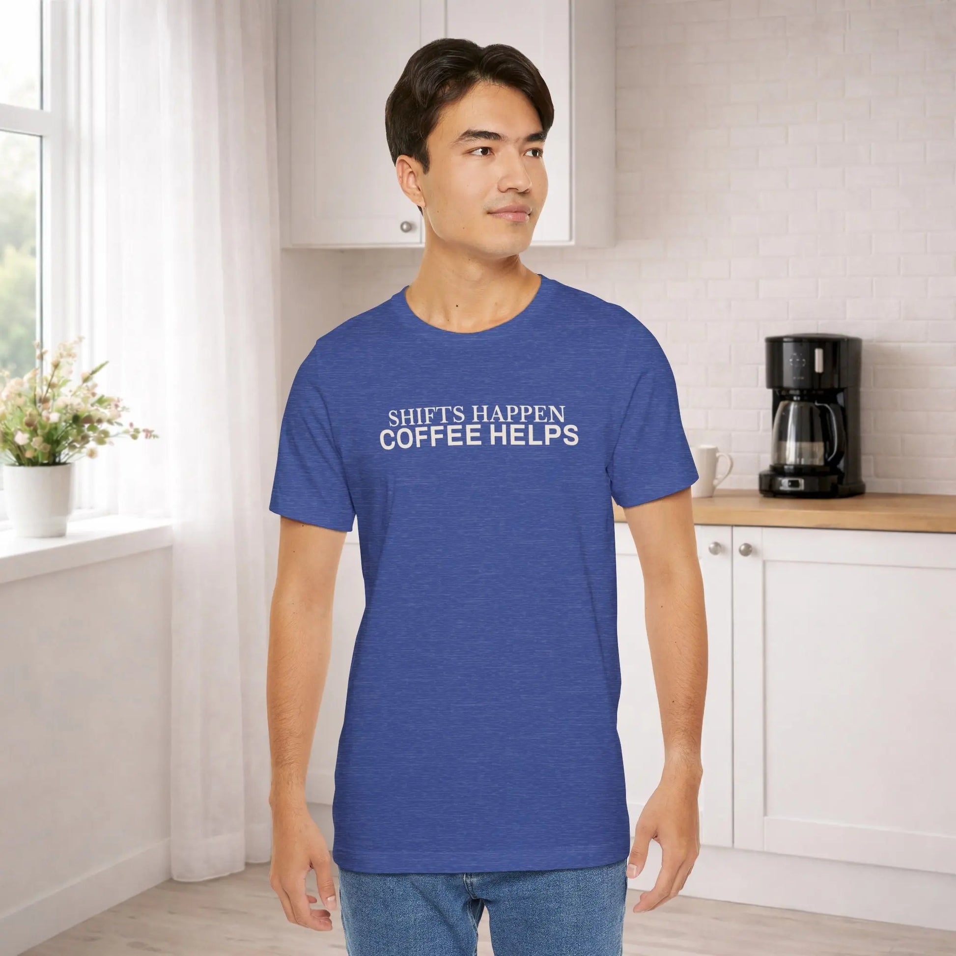 Shifts Happen Coffee Helps Tee - Boldly Bitter Company