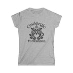 Owlergic to Mornings T-Shirt – Funny Owl Coffee Cup Graphic Tee Printify