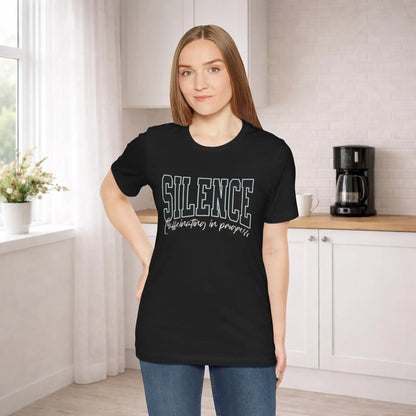 Silence Tee — "Celebration in Progress" Graphic T‑Shirt Printify