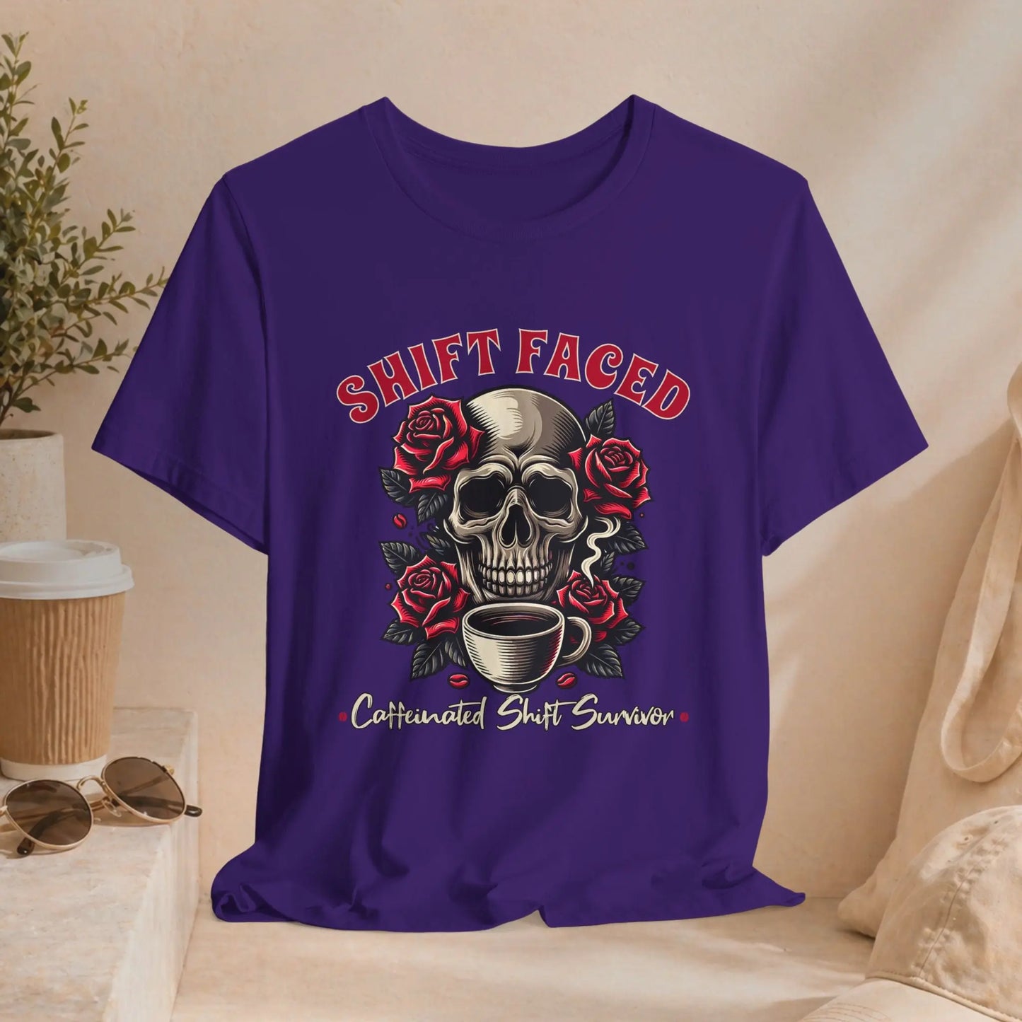 Shift Faced Rose Skull Tee - Boldly Bitter Company