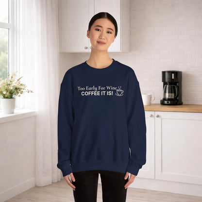 Coffee Made Me Do It Sweatshirt Printify