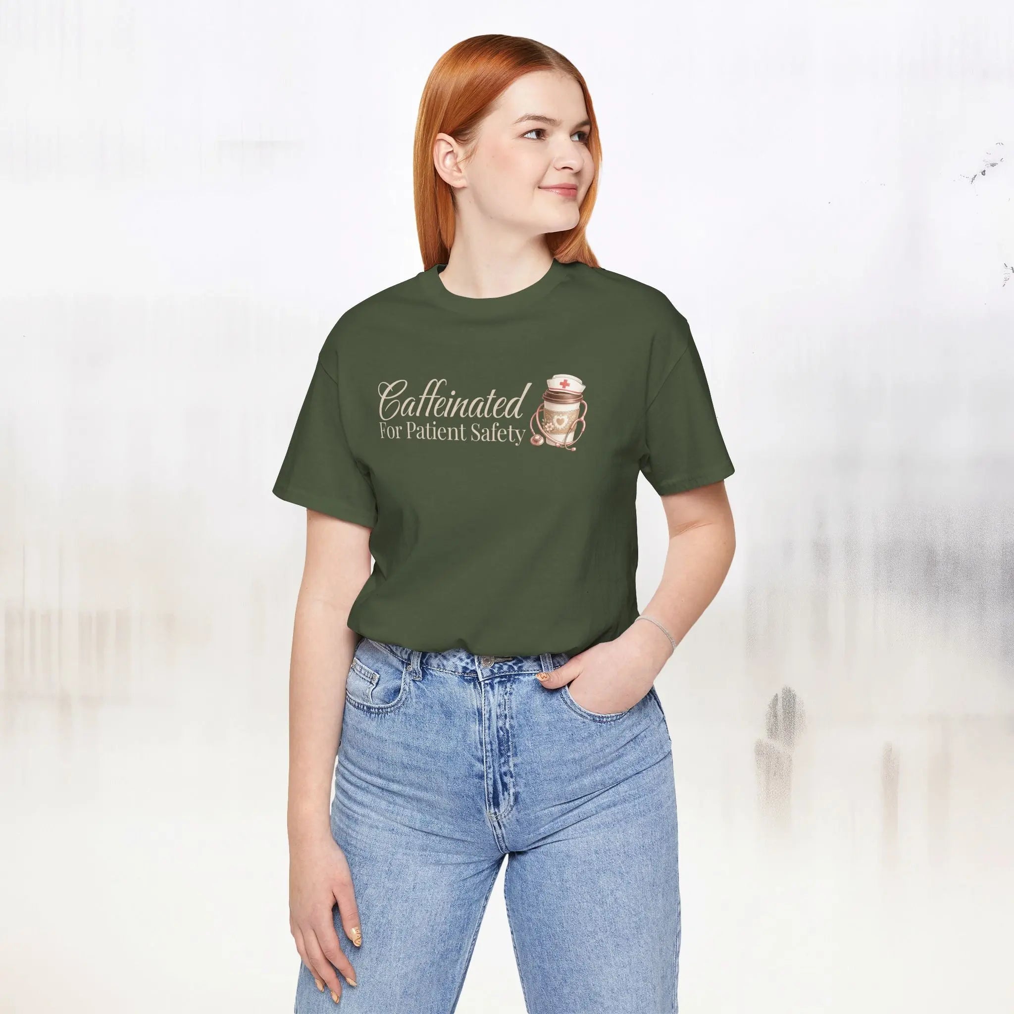Caffeinated For Patient Safety Tee - Boldly Bitter Company