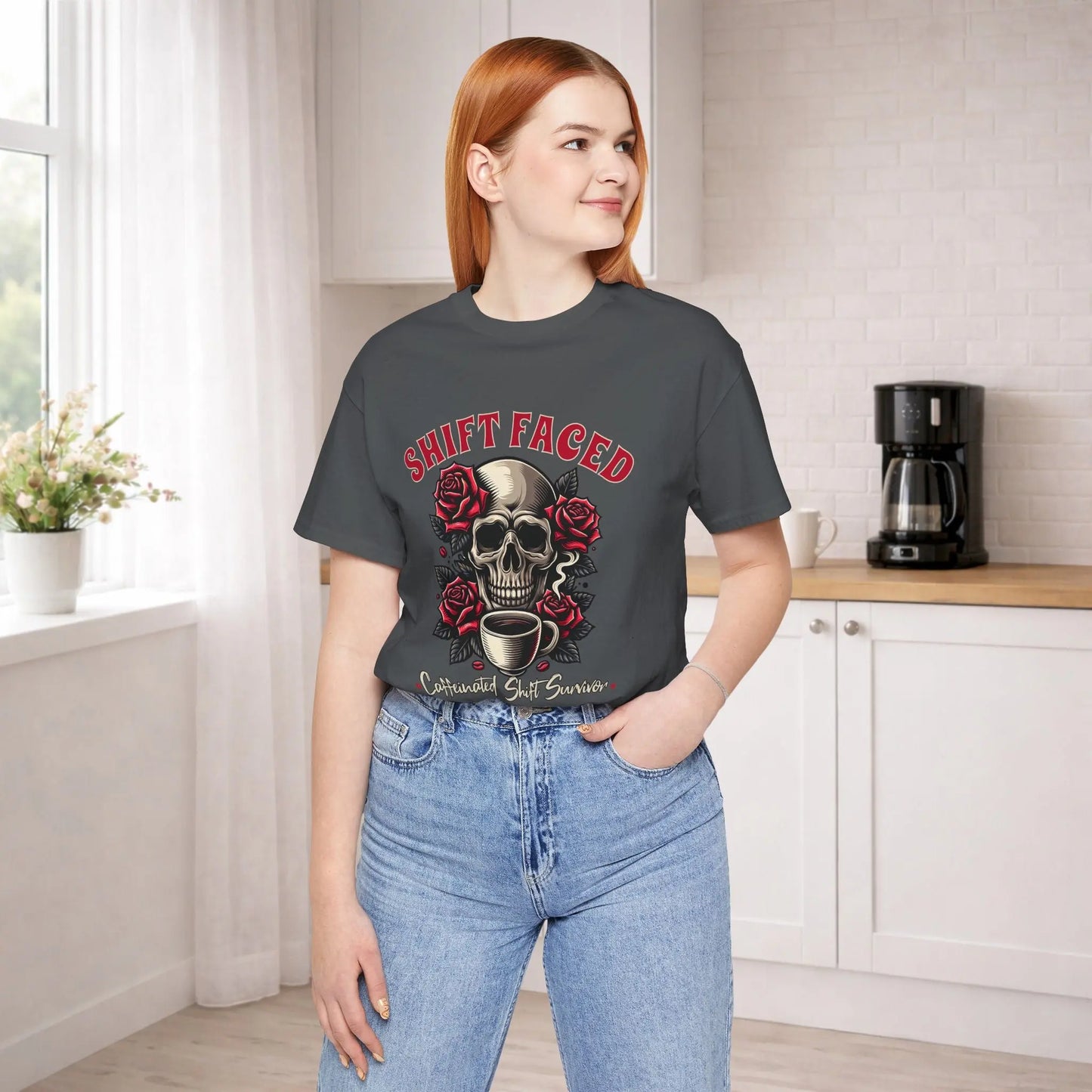 Shift Faced Rose Skull Tee - Boldly Bitter Company