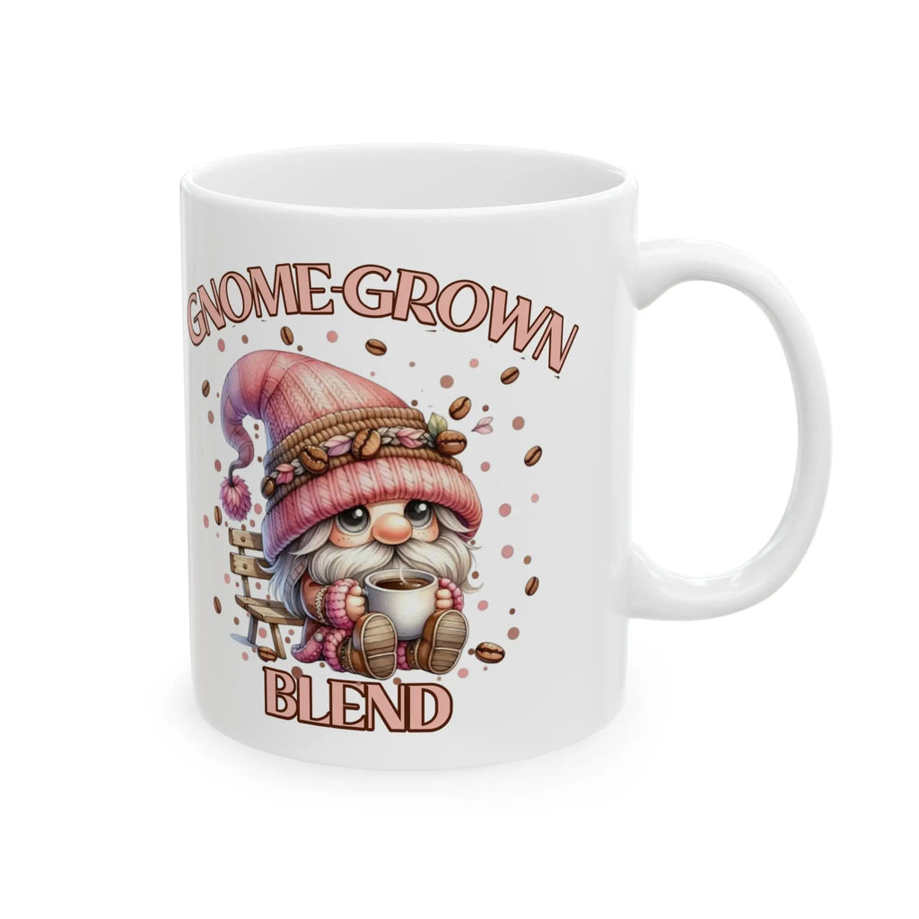Whimsical Gnome -Grown Blend Coffee Mug - Perfect for Garden Lovers, Gift for Coffee Enthusiasts, Cute Home Decor, Cozy Mornings, Fun Collectible Printify