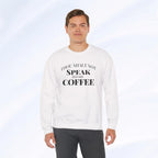 Thou Shalt Not Speak Before Coffee Sweatshirt Printify