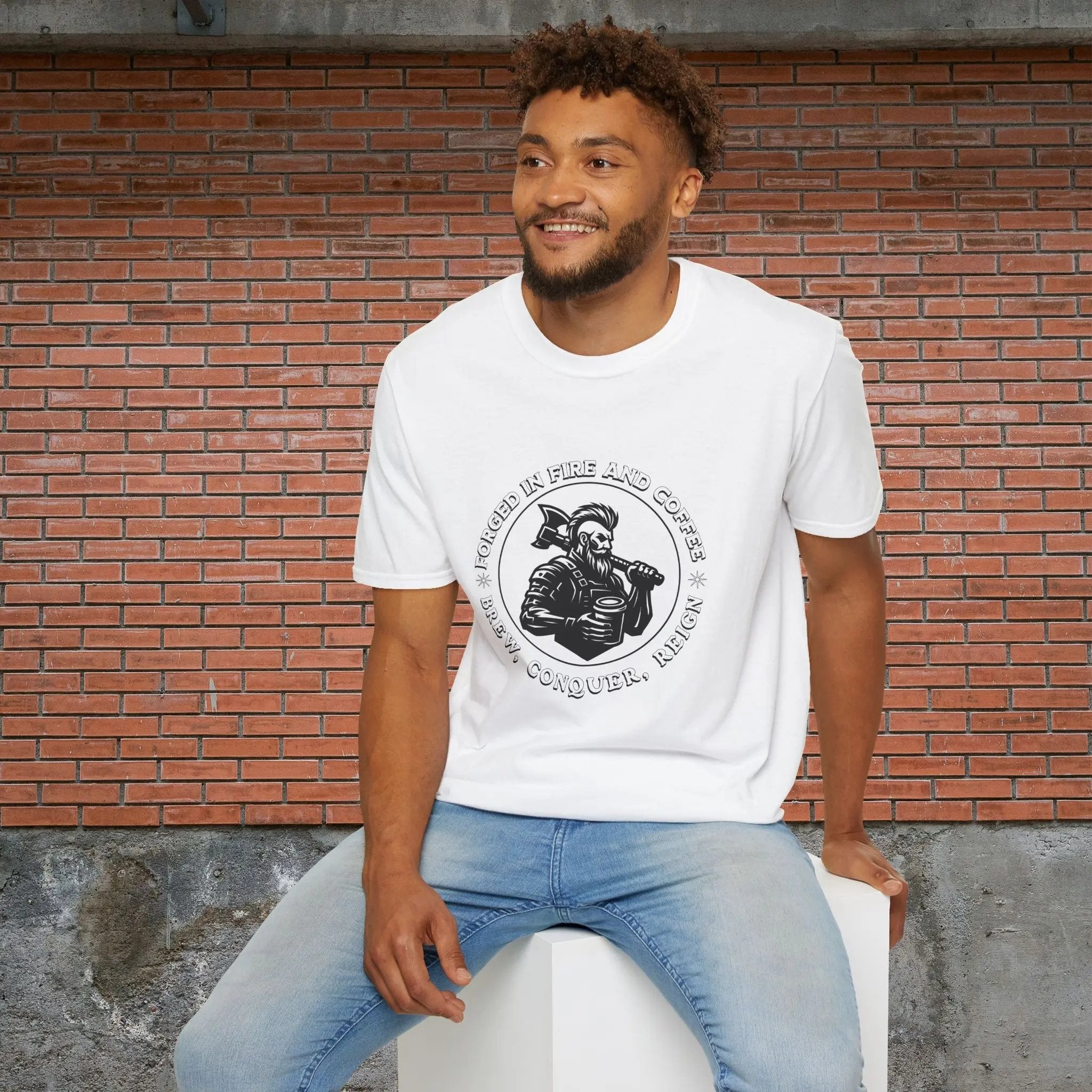 Forged in Fire Viking T-Shirt Printify