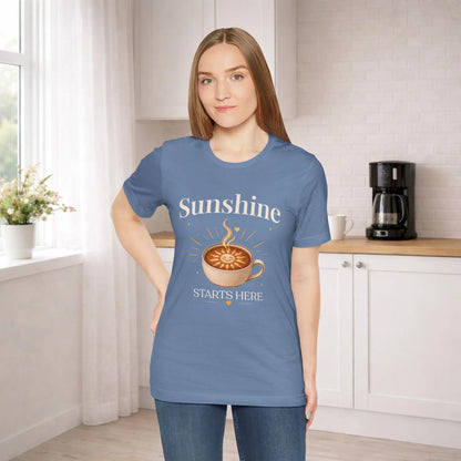 Sunshine Starts Here Tee Printify