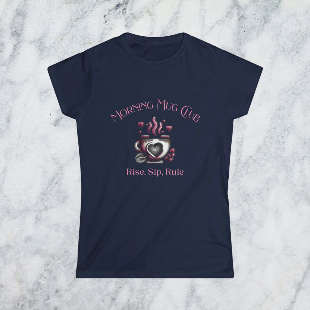 Rise Sip Rule T-shirt- Morning Mug Club Collection - Boho Morning Mug Club T-Shirt Printify