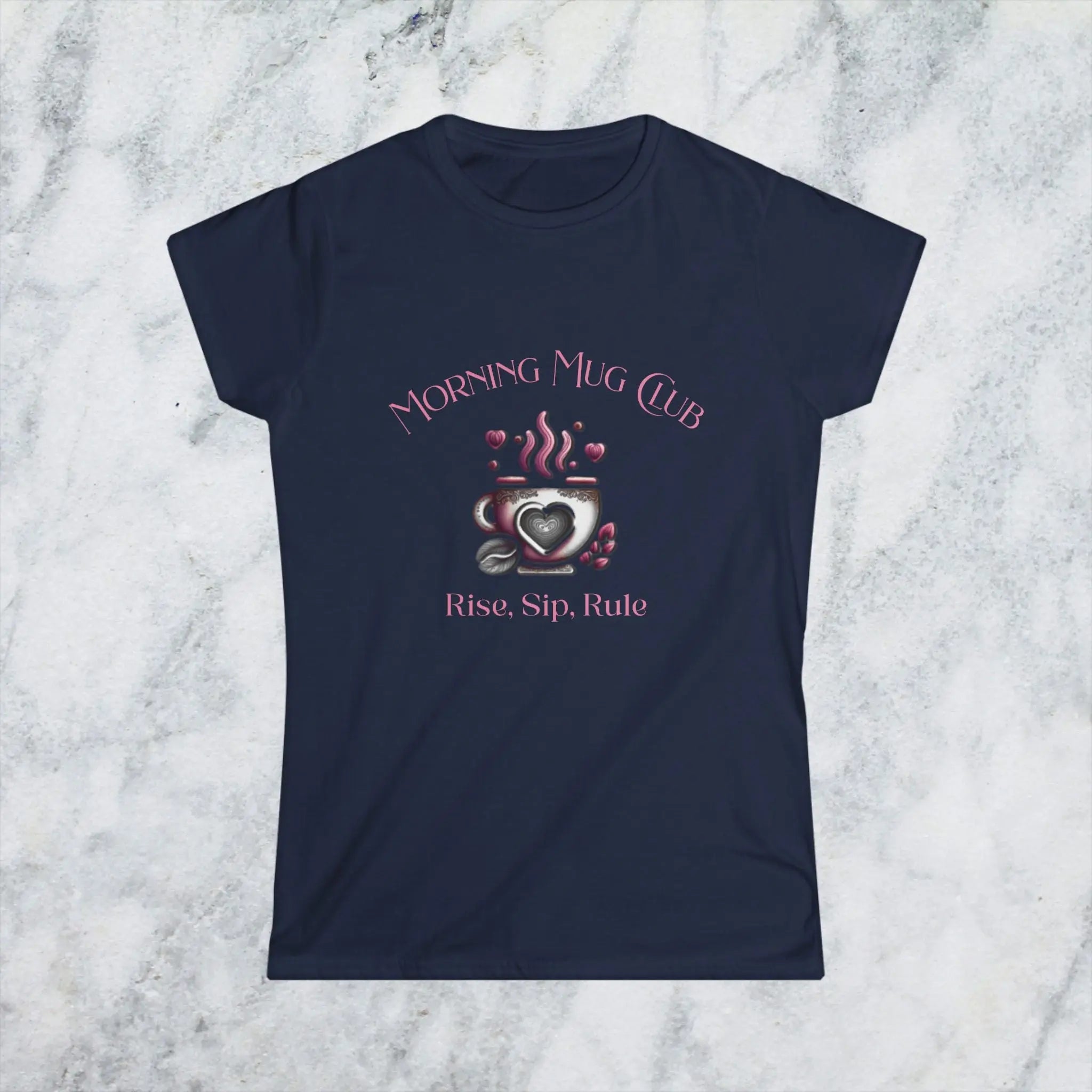 Rise Sip Rule T-shirt- Morning Mug Club Collection - Boho Morning Mug Club T-Shirt Printify