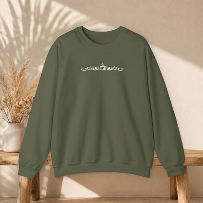 Cafe Garden Minimal Sweatshirt Printify