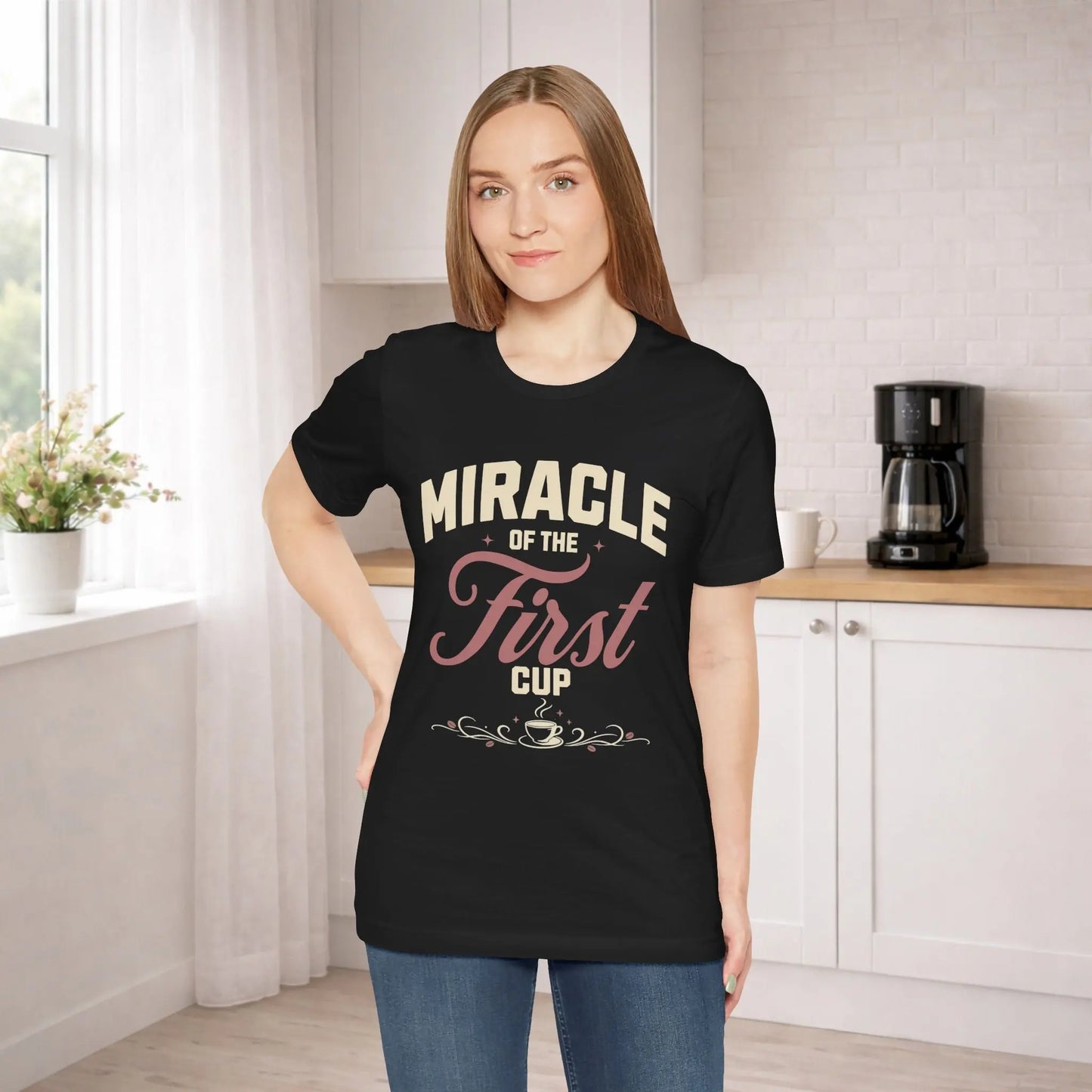 Miracle of First Cup T-Shirt Printify