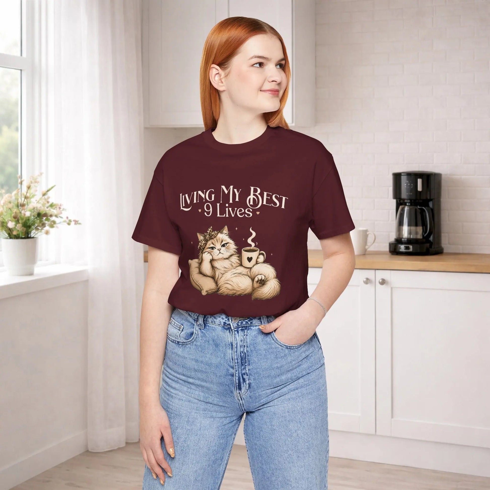Living My Best 9 Lives Tee Printify