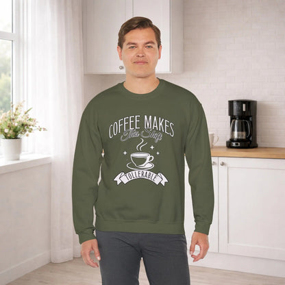 Coffee Makes This Shift Tolerable Sweatshirt Printify