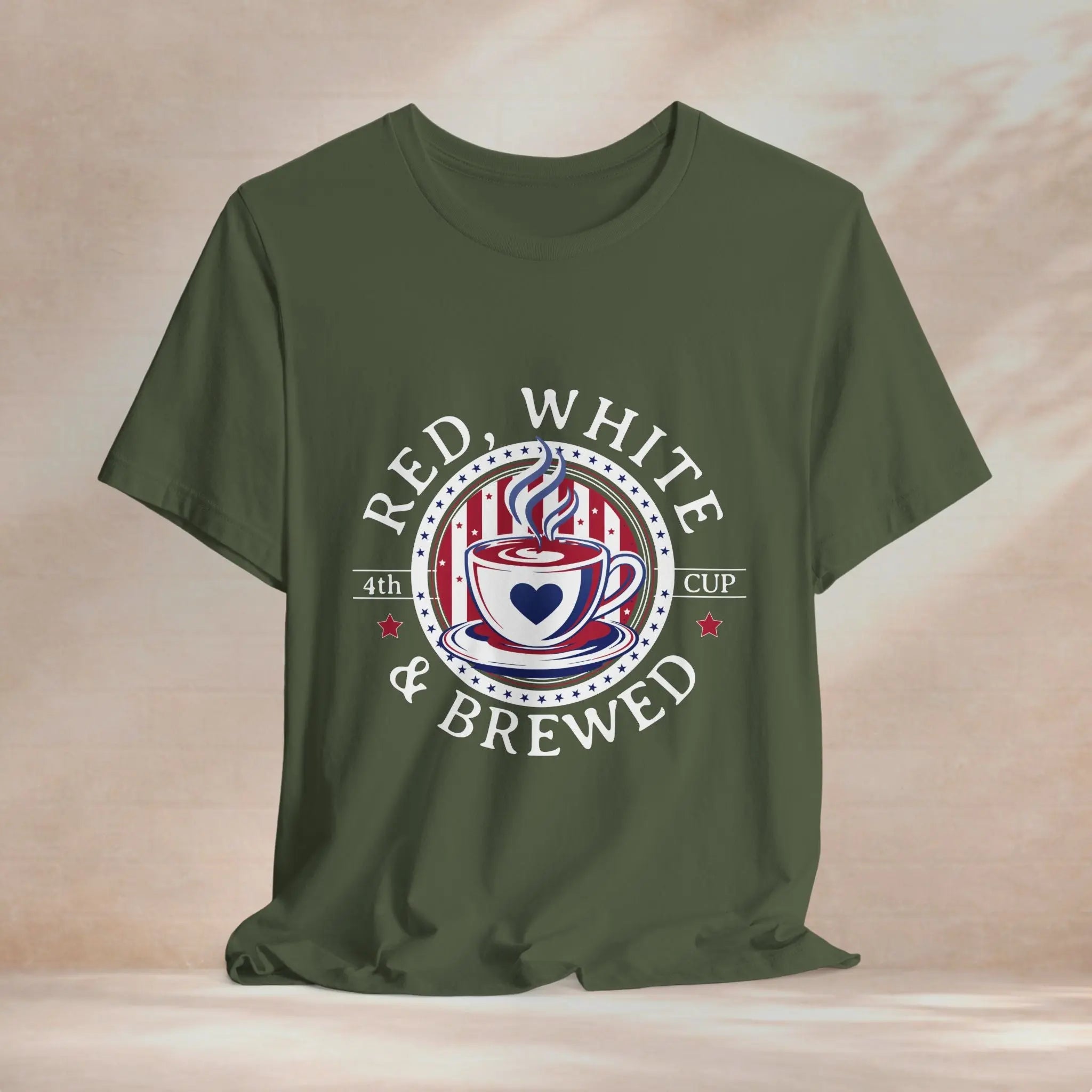 Red, White & Brewed Tee Printify
