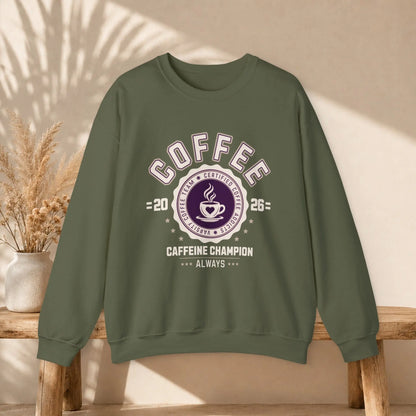 Varsity Coffee Sweatshirt Printify