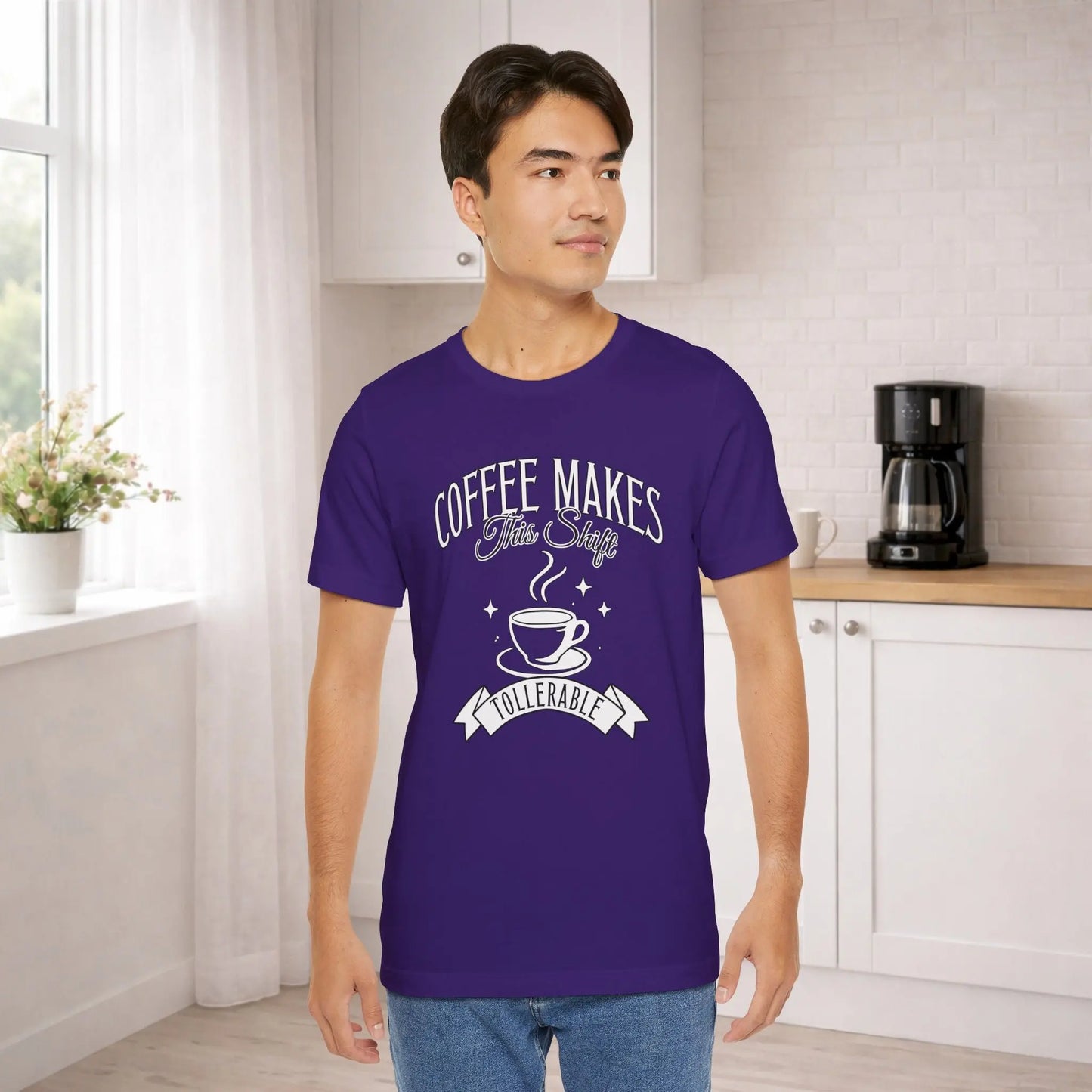 Coffee Makes This Shift Tolerable T‑Shirt Printify