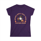Spooky Sips T-Shirt - Spooky Sips and Cozy Trips Caffeine Bliss Design Printify