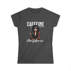 Caffeine and Confidence - T-Shirt Tattoo Woman Caffeine Confidence Design Printify