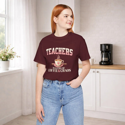 Teachers "Masters of Coffee & Chaos" Tee Printify