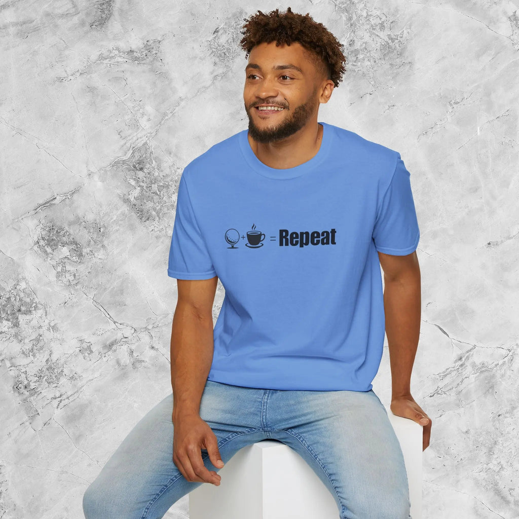 Golf Coffee Repeat T-Shirt Printify