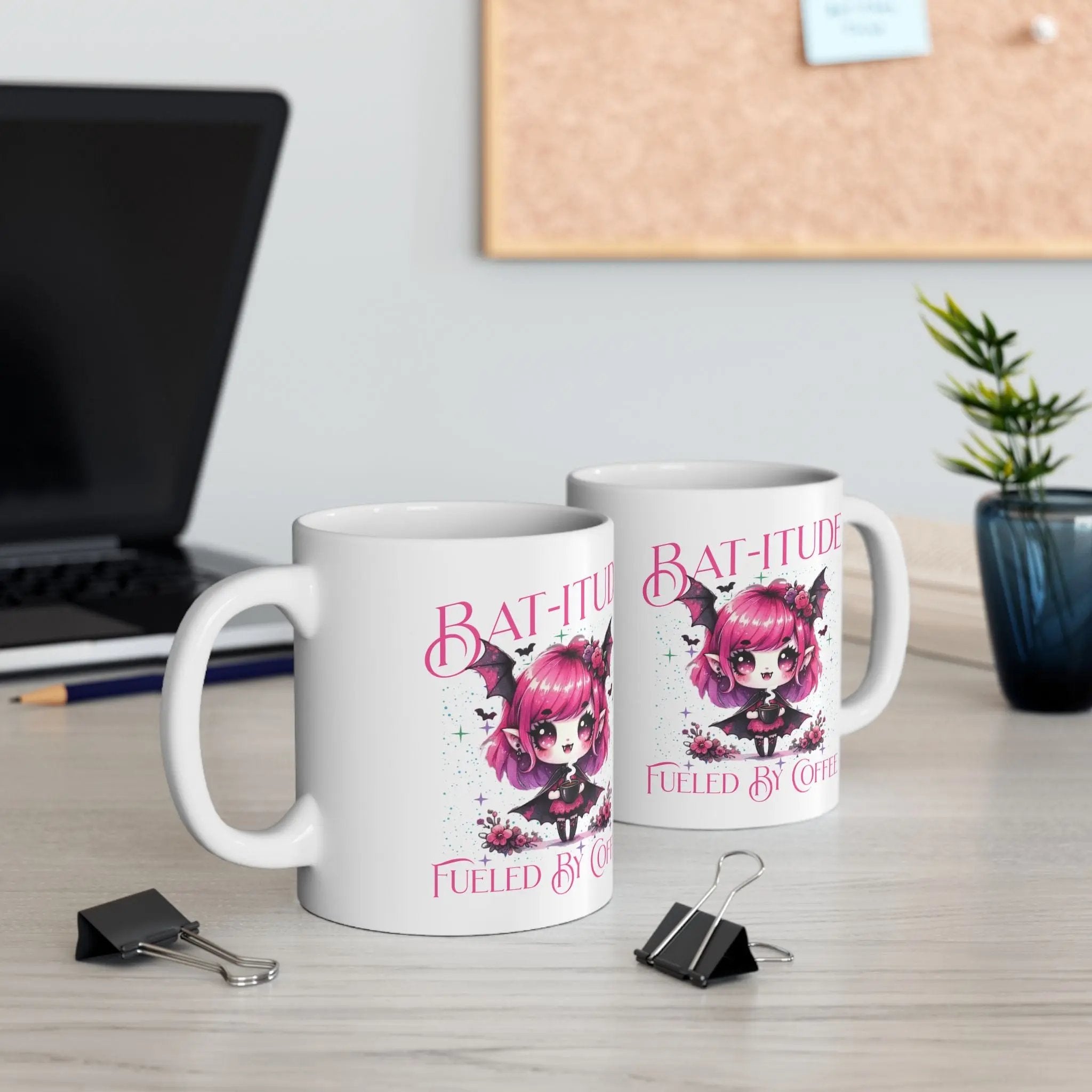 Batitude Coffee Mug - Unique Gift for Halloween - Boldly Bitter Company