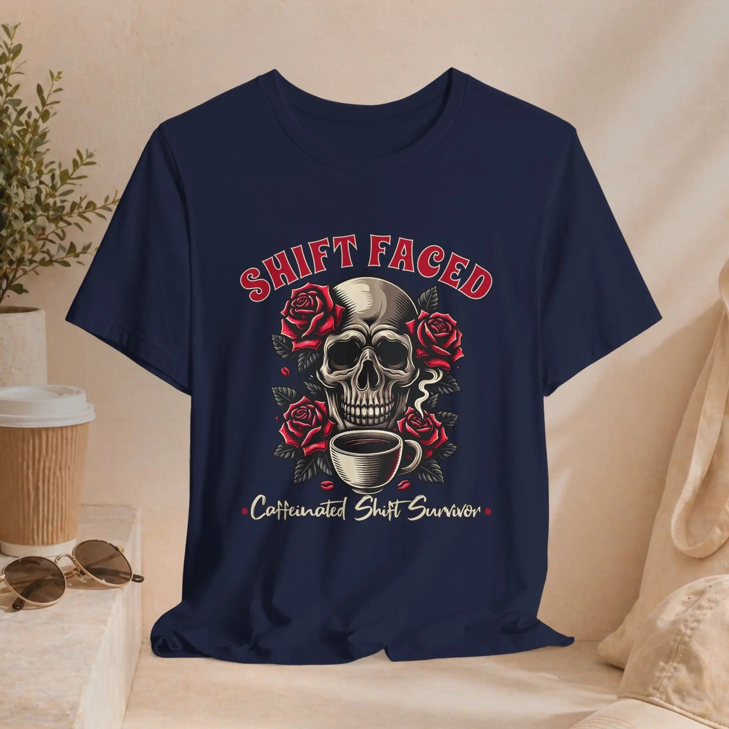 Shift Faced Rose Skull Tee - Boldly Bitter Company