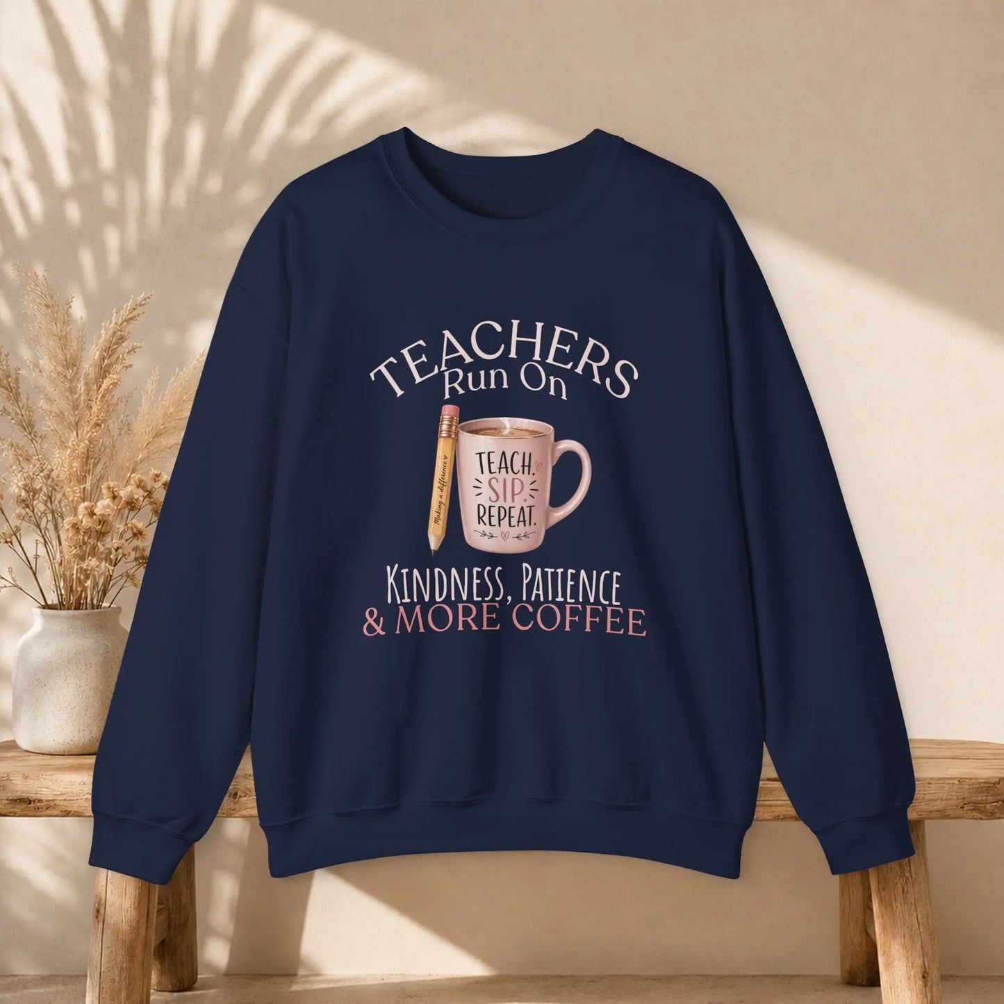Teacher Coffee Sweatshirt Printify