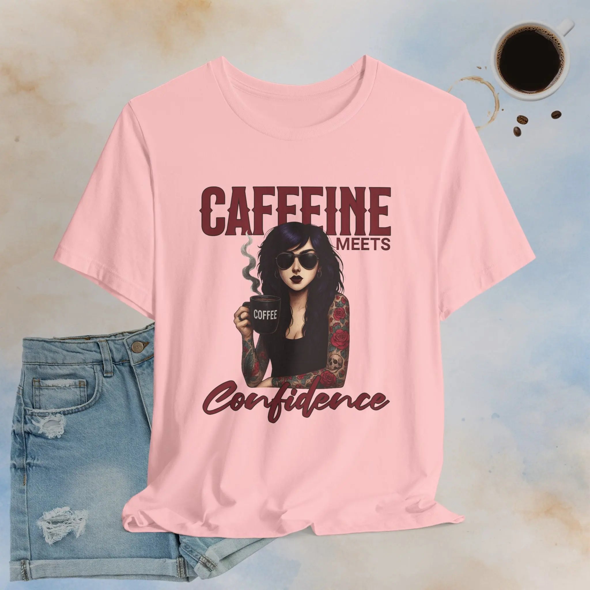 Caffeine Meets Confidence Tee Printify