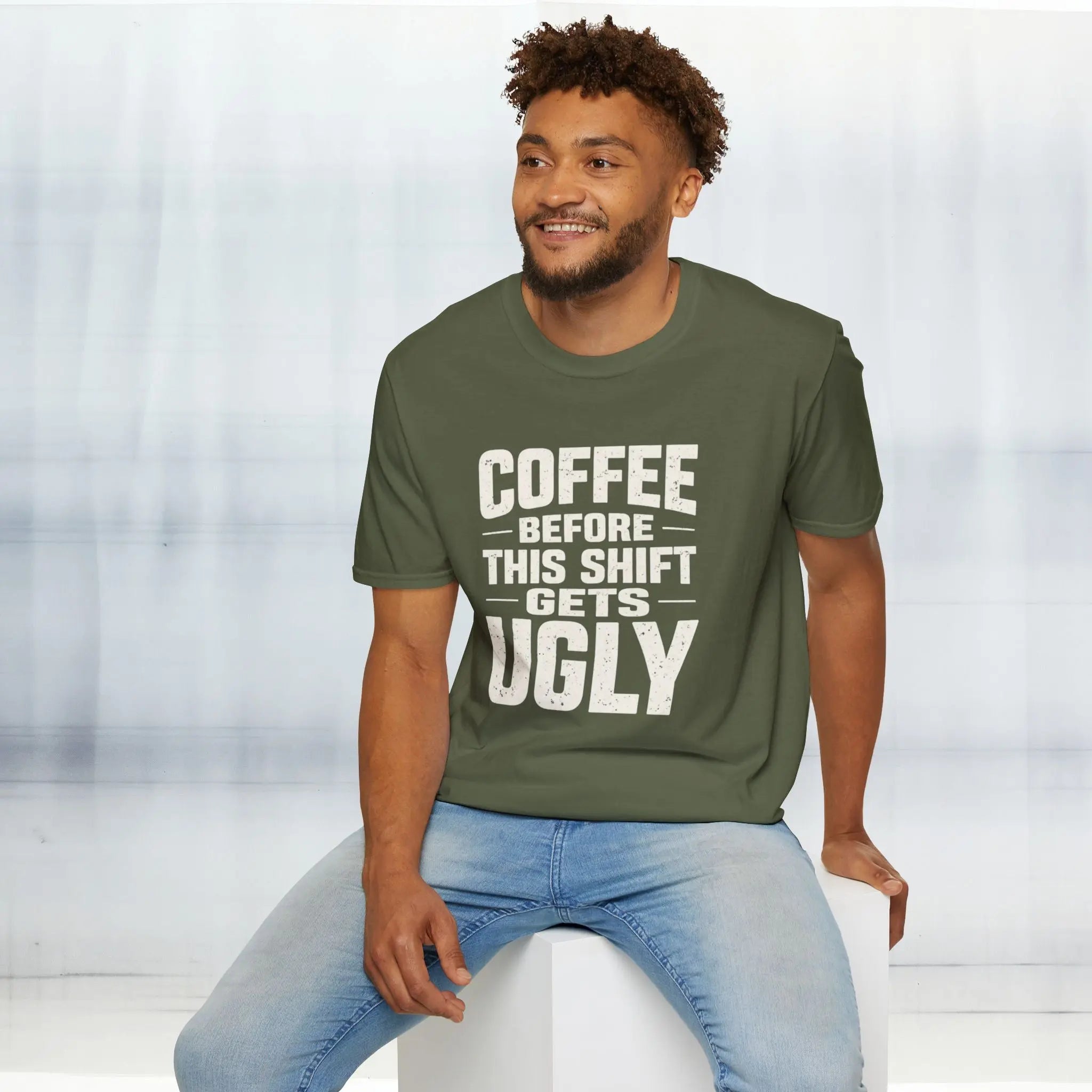 Coffee Before This Shift T-Shirt Printify
