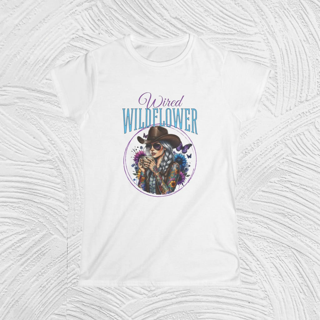 Wired Wildflower T-Shirt – 'Wildflower' Boho Western Tee for Women Printify