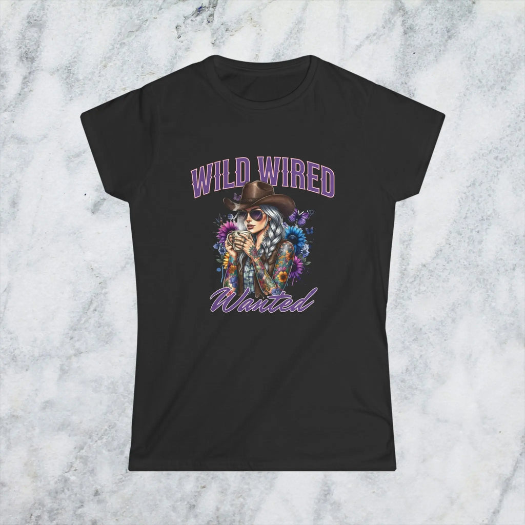 Wild Wired Cowgirl Tee — Boho Cowgirl Graphic Shirt Printify