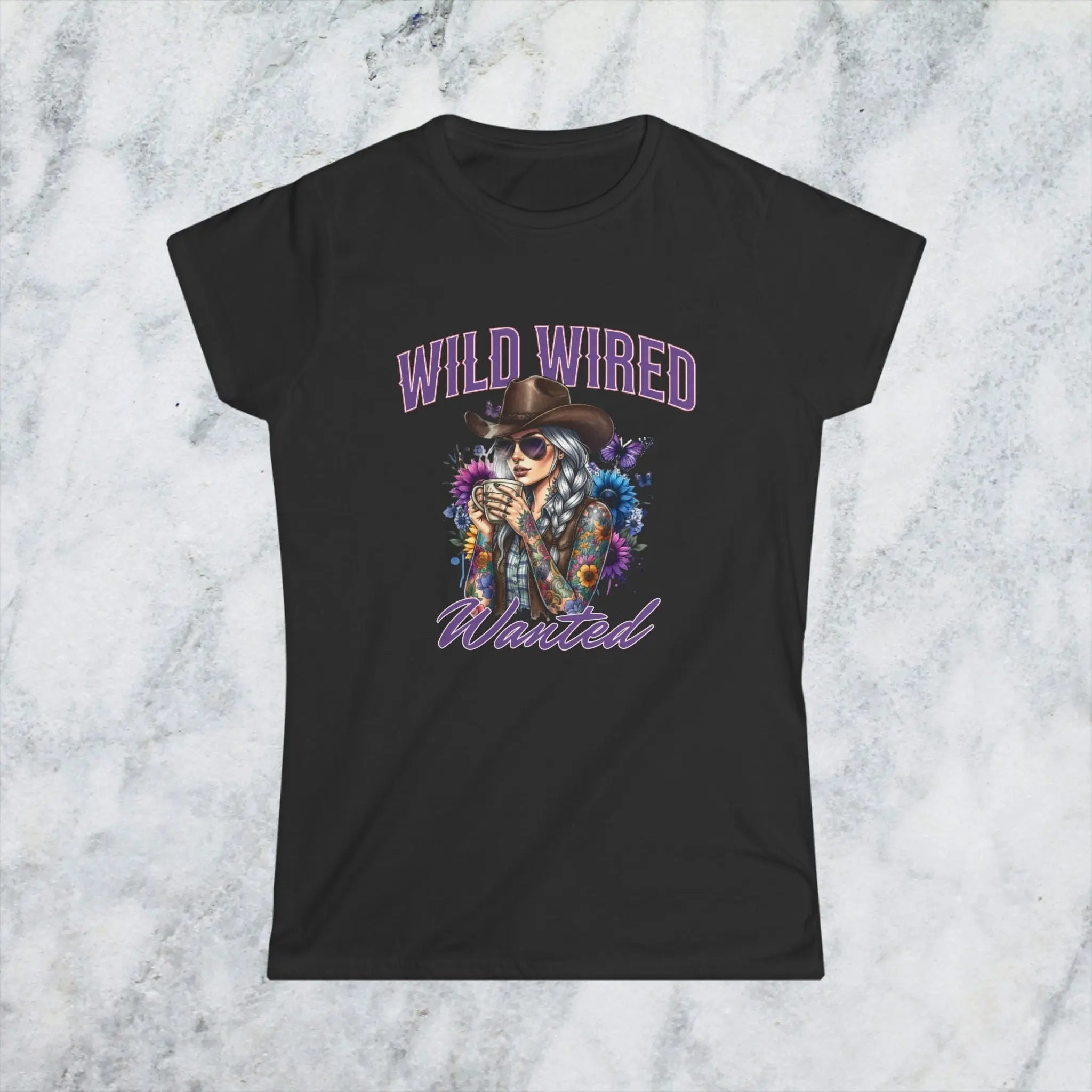 Wild Wired Cowgirl Tee — Boho Cowgirl Graphic Shirt Printify