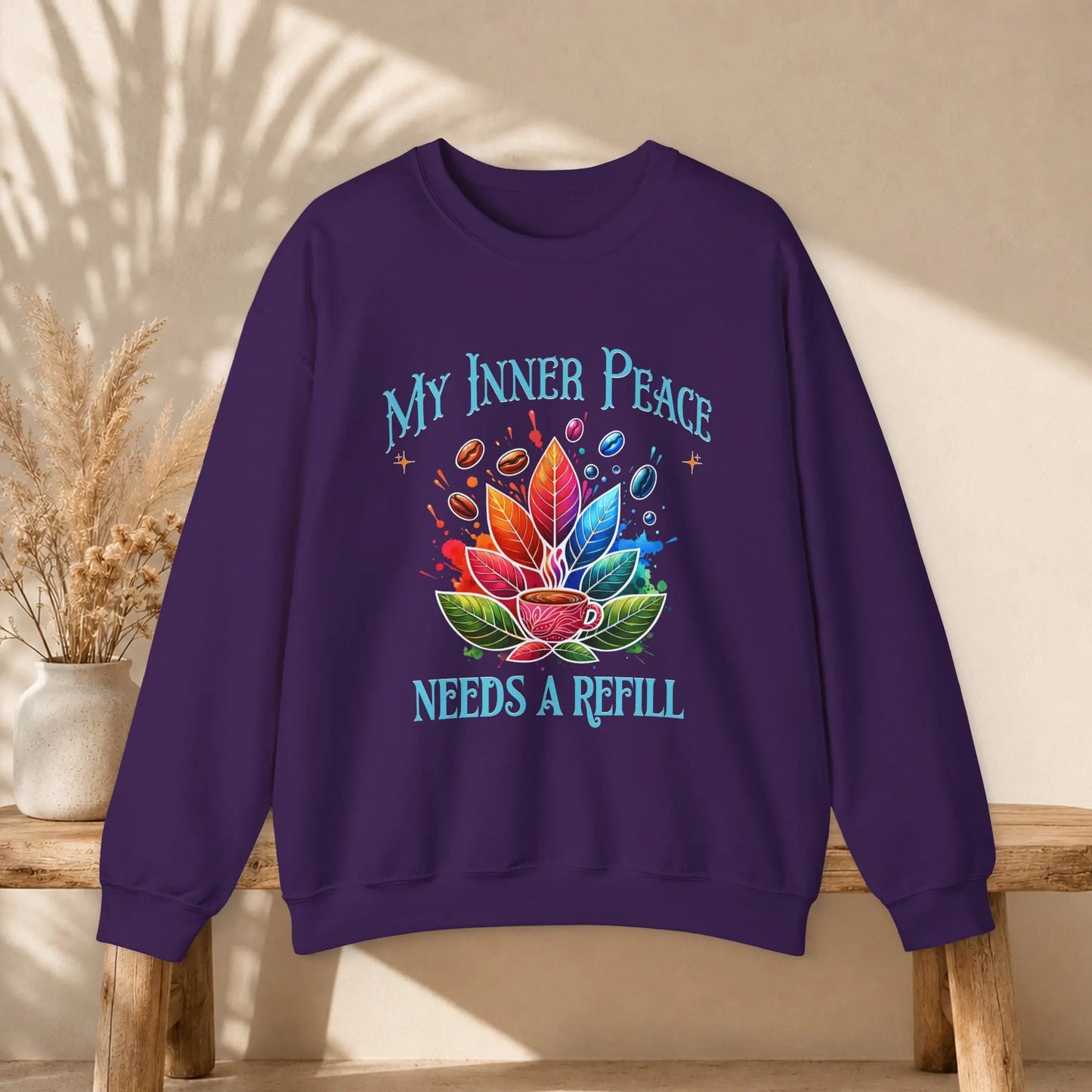 My Inner Peace Coffee Sweatshirt Printify