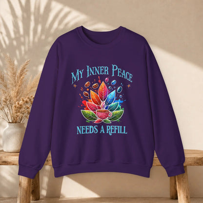 My Inner Peace Coffee Sweatshirt Printify