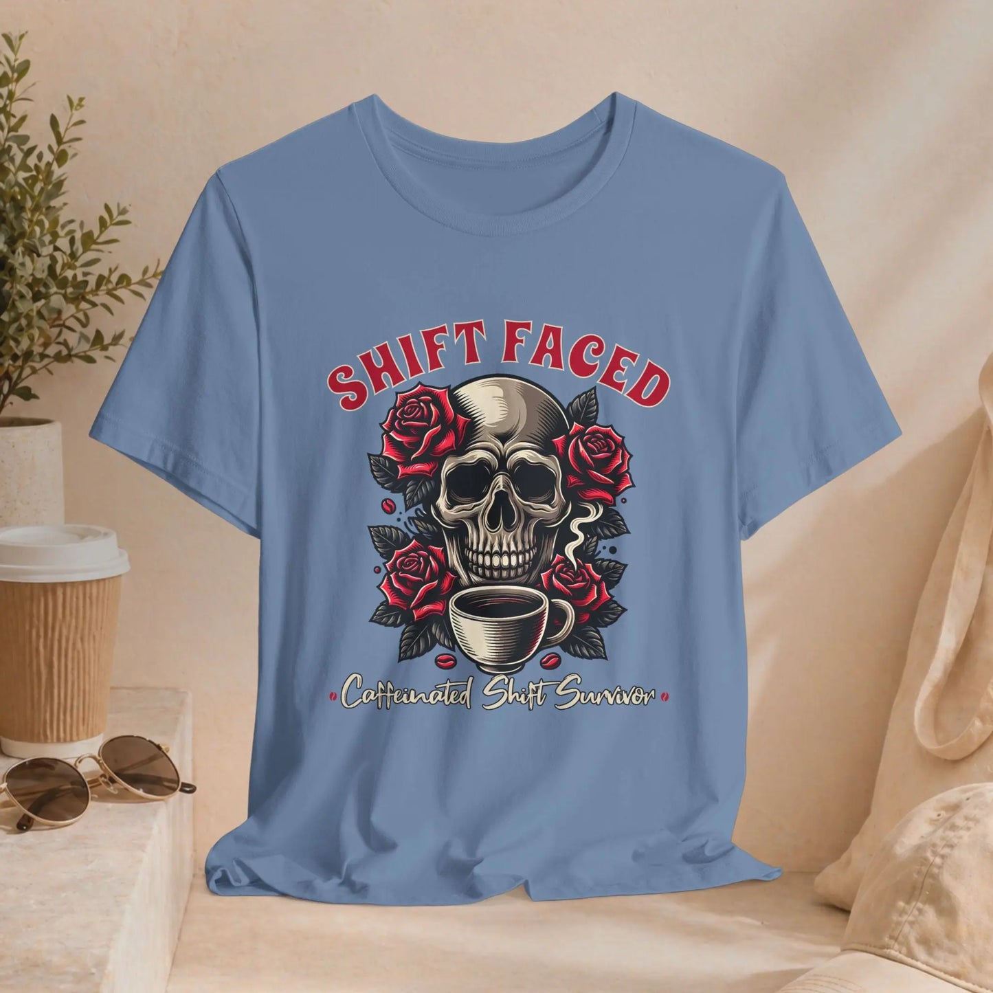 Shift Faced Rose Skull Tee - Boldly Bitter Company
